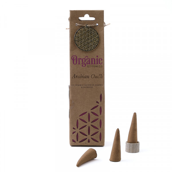 Indische Räucherkegel Organic Goodness Arabisches Oudh