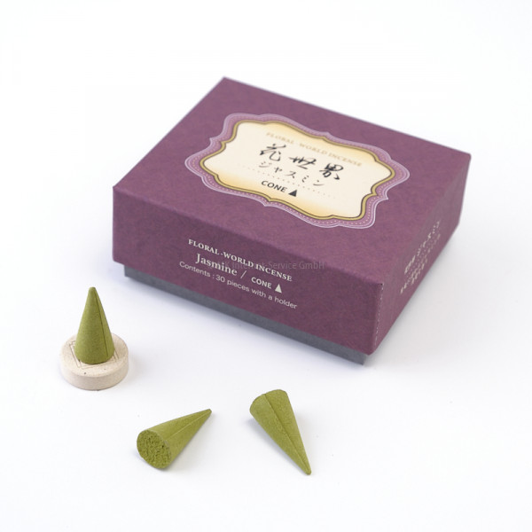 Shoyeido Räucherkegel Floral World Jasmin - Shoyeido Floral World incense cones Jasmine